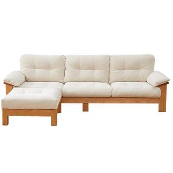 Quanyou home log style solid wood sofa