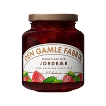 (Auto-exploité) DGF confiture importée danoise confiture de fraises fruits cuits pain grillé tartinade 380g pulpe