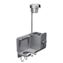 No punching hair dryer shelf bathroom rack bathroom wall-mounted hair dryer bracket lazy artifact 3459