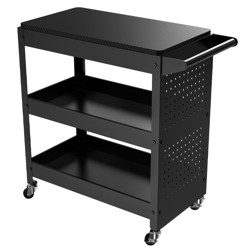 Under-table storage trolley storage shelf hole plate storage
