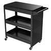 Under-table storage trolley storage shelf hole plate storage