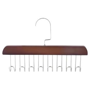 Multifunctional solid wood clothes rack storage artifact multi-hook household