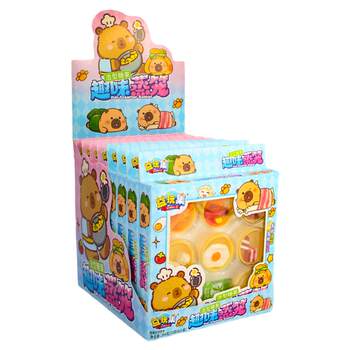 Kapibara Jam Gummy Candy Imitation Steamed Bun Fried Egg Snack Children's Pretend Play Candy Toy Snacks