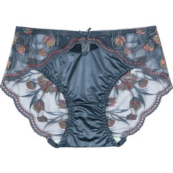 ຊຸດຊັ້ນໃນຂອງແມ່ຍິງ Lace Sexy Cotton Antibacterial Crotch 2024 ໃຫມ່ Summer ເດັກຍິງບາງໆສາມຫລ່ຽມສັ້ນ