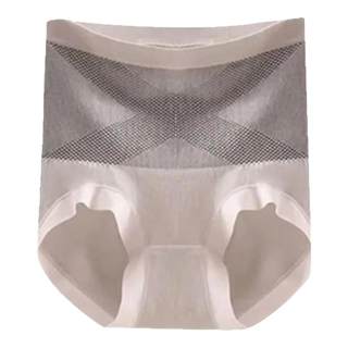 Black bandage hyaluronic acid high-waist tummy control pants for women, anti-exposure bottoming, body shaping, butt lift, women's underwear, silk bottom