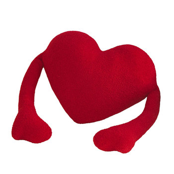 Red love palm pillow nordic style couple hugging finger cushion sofa bay window valentine's day wedding gift