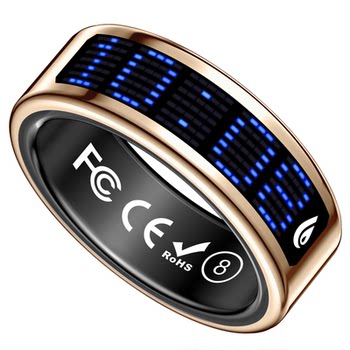 Foreign trade smart ring displays time and health for incoming calls