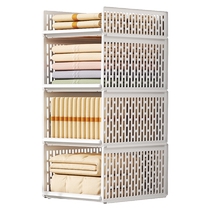 Wardrobe storage rack acrylic dormitory space utilization artifact bedroom cabinet layered pull-out partitions