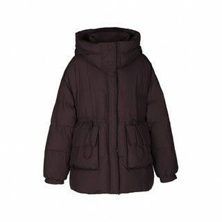 YAYA/鸭鸭2025冬新款时尚休闲保暖加厚百搭女士中长款羽绒服外套