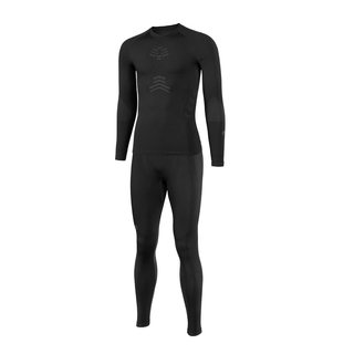 小李子李质造高弹透气运动足球训练保暖套装紧身衣跑步压缩衣冬男