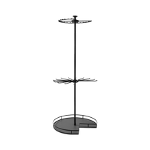 Kabei rotating clothes hanger 360-degree multi-functional cloakroom corner storage three-layer storage rack trouser rack wardrobe basket