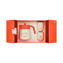 (self-employed) THERMOS lunch magician insulated bubble teapot stainless steel tea cup gift box delivery office