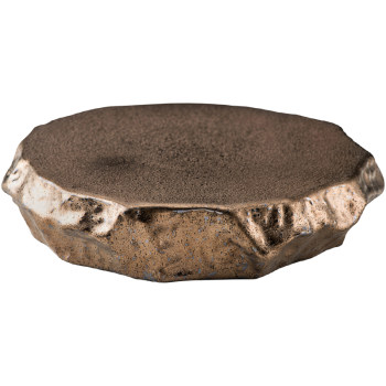 Micron creative stone pattern ceramic black white gold plate