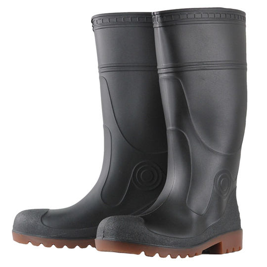 金橡防砸防刺雨鞋男钢头防水高筒雨靴防滑矿工地劳保安全防护水鞋