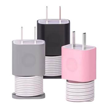 Applicable to apple charger protective case anti-scratch silicone cover data wire winder anti-break protection storage management