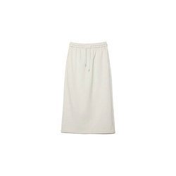 Lilian minimalist style drawstring casual drawstring Tencel skirt 24 summer air layer drape mid-length skirt for women
