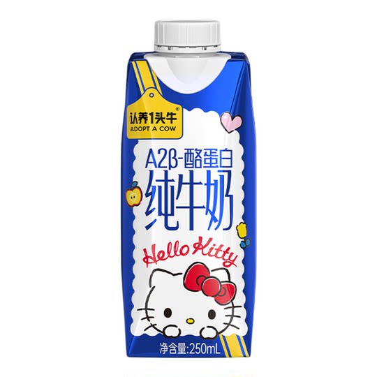 Усыновите корову A2 — модель Hello Kitty с казеиновым молоком, официально авторизованная Sanrio