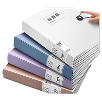a4 folder transparent insert information book 100 60 page storage bag student multi-layer large-capacity multi-function test paper organization artifact paper learning office supplies file music folder