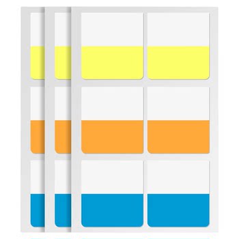 Index stickers are transparent and can be written on, and the paging labels are highly sticky.