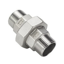 304 stainless steel external wire union, internal and external tooth union, internal and external thread oil ren 316L oil screw joint 46 minutes 1 inch