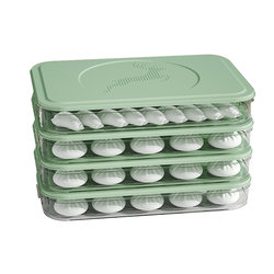 Dumpling storage box for refrigerator, special frozen box for food, dumpling tray, multi-layer quick-frozen wonton crisper