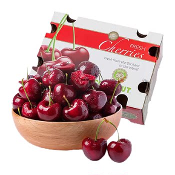 Selected chilean cherry fresh fruits