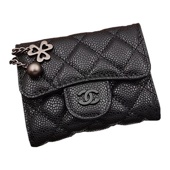 Caviar coin purse card holder coin zipper women's style