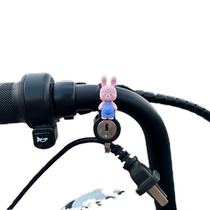 Electric car charger anti-theft lock anti-theft artifact battery car helmet helmet lock hook waterproof and cute