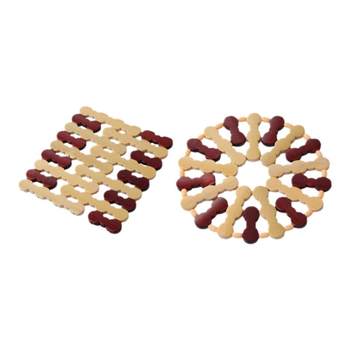 Placemat insulation mat natural bamboo large placemat