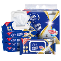 Vinda kitchen wipes 26 pieces * 5 pack kitchen cleaning powerful degreasing and decontamination wet wipes sterilization-free household dt