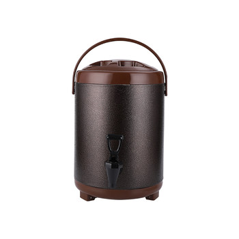ສະແຕນເລດ insulation bucket ຂະຫນາດນ້ອຍ soy milk milk tea soup bucket boiling water bucket large capacity commercial stall milk tea shop 10l