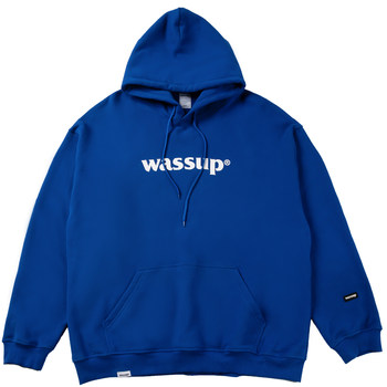 ເສື້ອກັນໜາວ WASSUP ຍີ່ຫໍ້ trendy sweater men's top coat jacket hoodie heavy plus fleece pullover ດູໃບໄມ້ລົ່ນແລະລະດູຫນາວຂອງແມ່ຍິງທີ່ກົງກັບລະດັບຊາດ