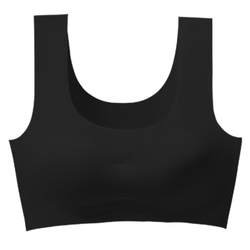 Ice Silk Seamless Underwear Women's Push Up Small Breast Autumn and Winter Big Breast Revealing Small Beauty Vest Style Sports Bra Thin Style