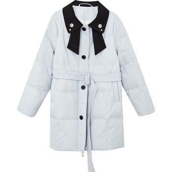 Dm100 contrasting color three-proof down jacket