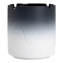 Zhenqi ashtray anti-flying cover creative small fresh trendy multifunctional home living room office ceramic customization