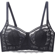 Summer underwear for women thin big breasts small breasts anti-sagging sexy breast reduction large size bra summer ultra-thin