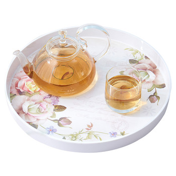 European style thickened creative plastic home living room tray