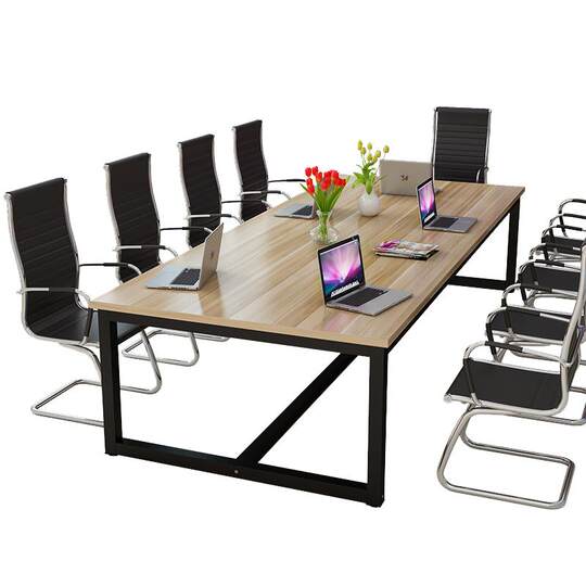 Conference table long table rectangular office furniture conference room office desk table chair combination long large table workbench