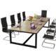 Conference table long table rectangular office furniture conference room office desk table chair combination long large table workbench