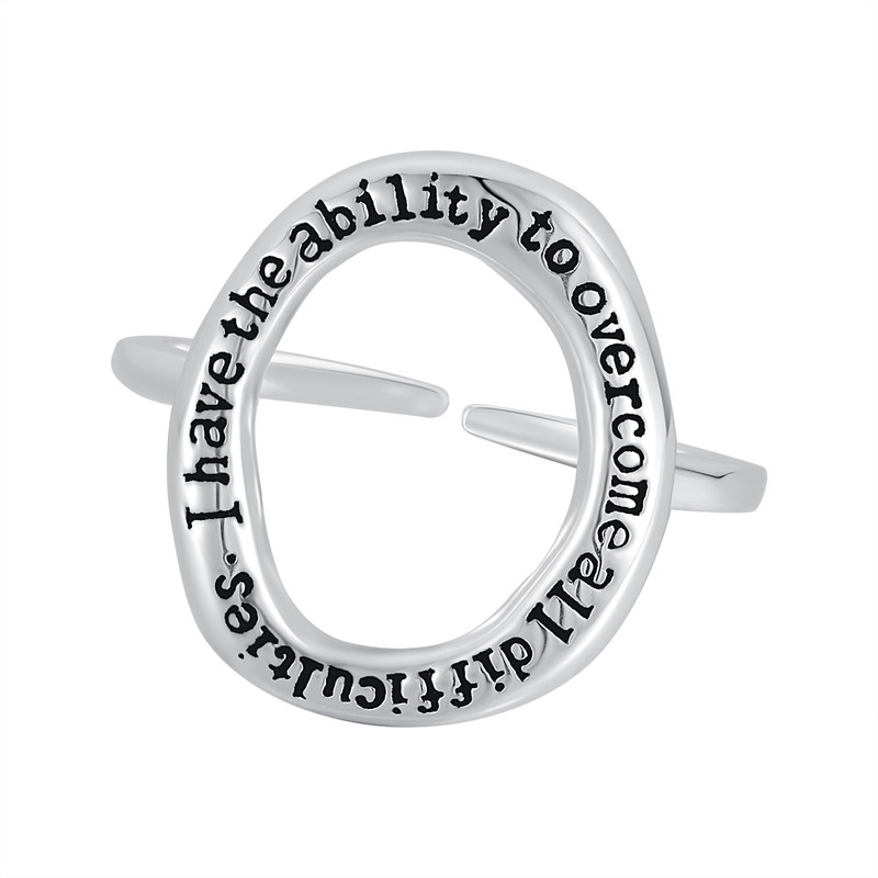 I have the ability to get through any difficulties with my sterling silver tail ring