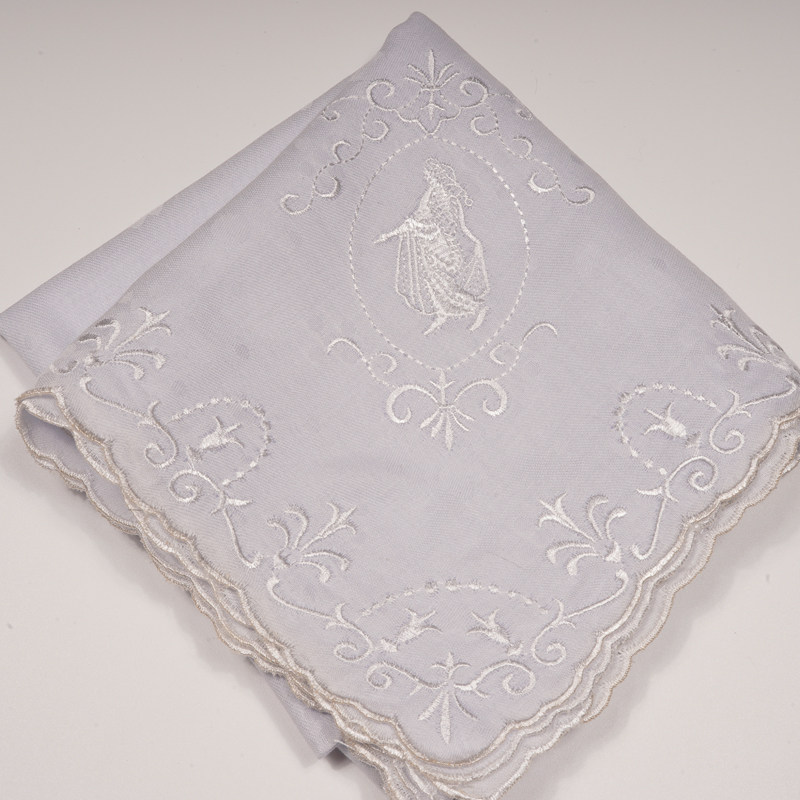 [Coolpa] 50cm Embroidered Fairy Lace Handkerchief Jacquard Fabric, Soft and Sweat-Absorbent, Portable Handkerchief, Pure Cotton