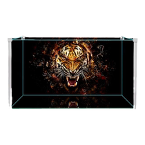 Fish tank background sticker painting HD customized deer moonlight tiger elephant lion picture goldfish turtle arhat dragon background picture