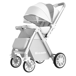 The 2024 new baby stroller can be pushed in both directions when sitting or lying down