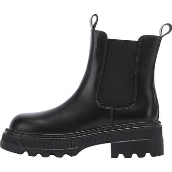 Daphne thick heel pu chelsea boots for women chimney boots