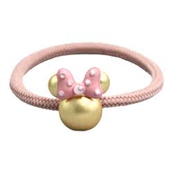 Internet celebrity ins new Mickey hair rope cute butterfly combined with gold head rope hair accessories cartoon animal hair band rubber band