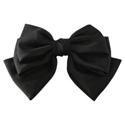 Korean high-end drapey satin bow hairpin ພາກຮຽນ spring clip ຄຸນະພາບສູງ temperament hairpin ອຸປະກອນເສີມຜົມສໍາລັບແມ່ຍິງຢູ່ດ້ານຫລັງຂອງຫົວ