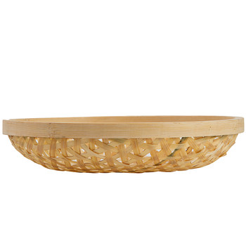 Bamboo basket dustpan creative tableware storage basket plate