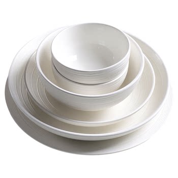 House-moving bowl and plate set combination high-end tableware