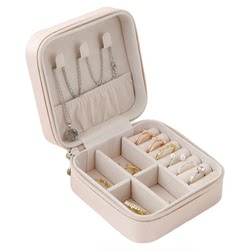 2025 New Jewelry Box 창조적 인 휴대용 금 보석 보관함 상자 귀걸이 링 작은 보석 상자