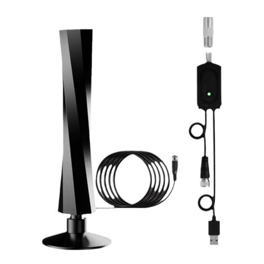 Quinto piso ventana alféizar balcón pequeños adornos de cintura antena de TV 3,5 metros exquisita antena de tierra dtmb HDTV